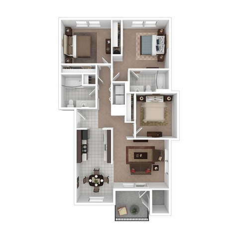 Three Bedroom Two Bath | Tualatin OR Apartments for Rent | River Ridge