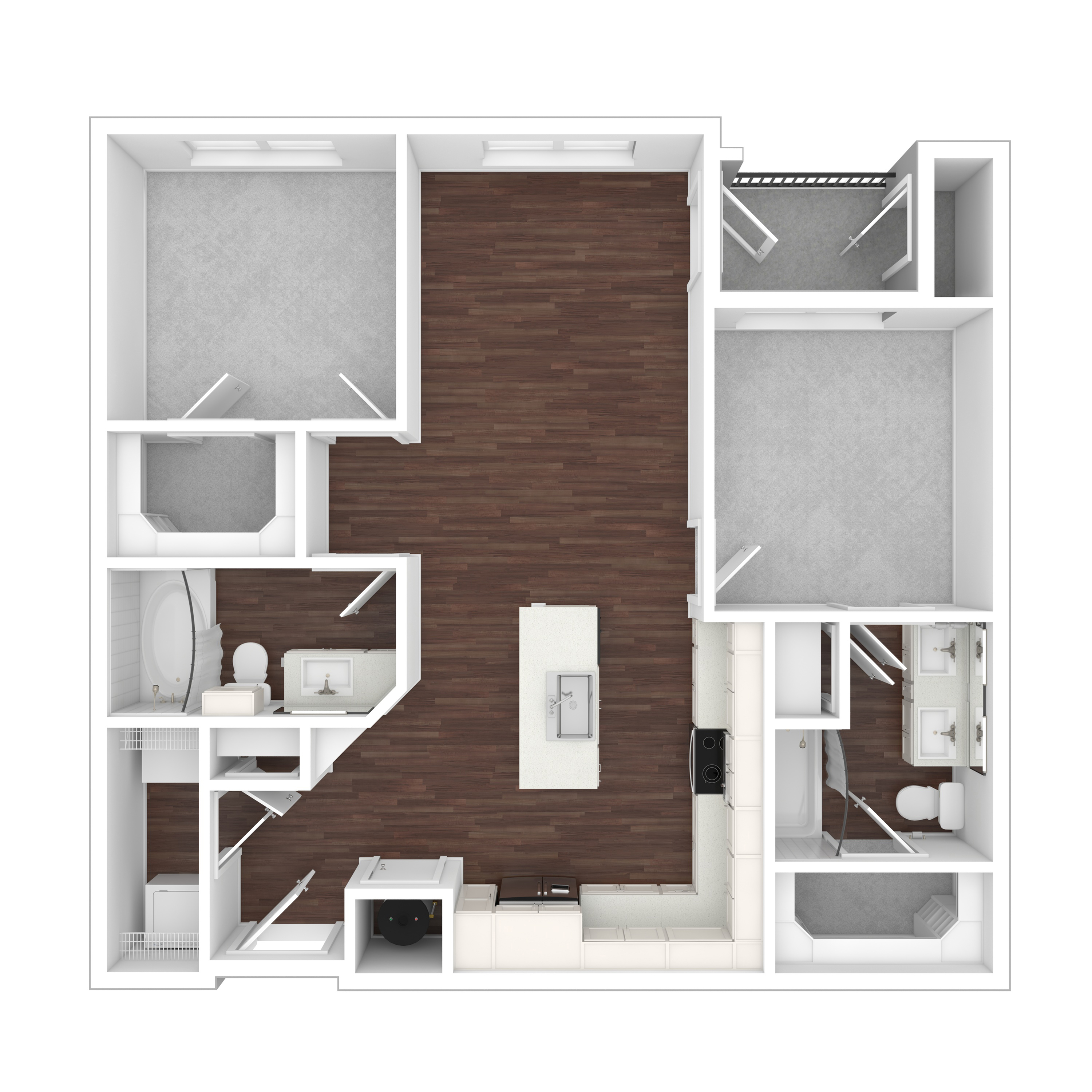Two Bedroom Two Bath | Austin TX Apartments | Brightleaf at Lakeline