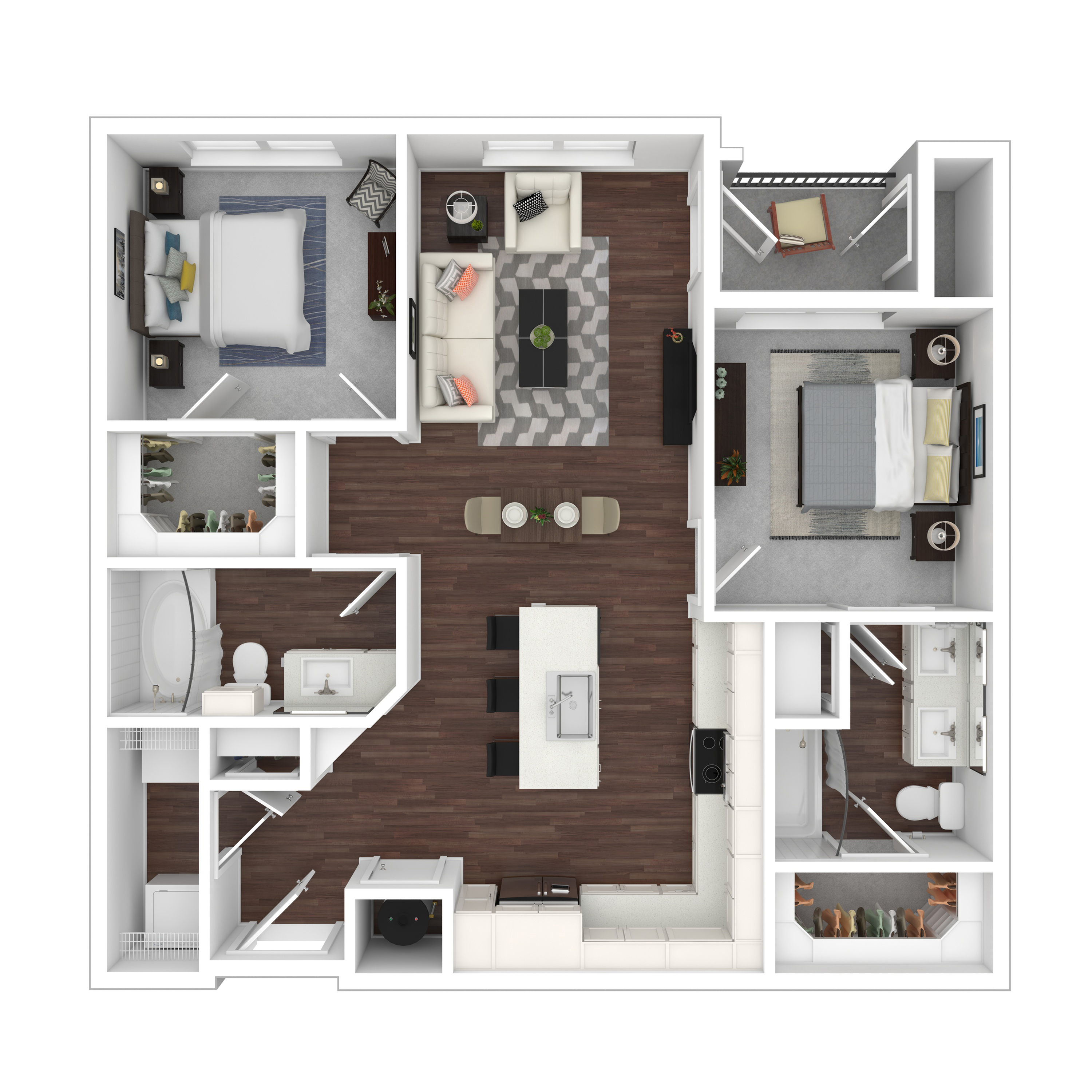 Two Bedroom Two Bath | Austin TX Apartments | Brightleaf at Lakeline