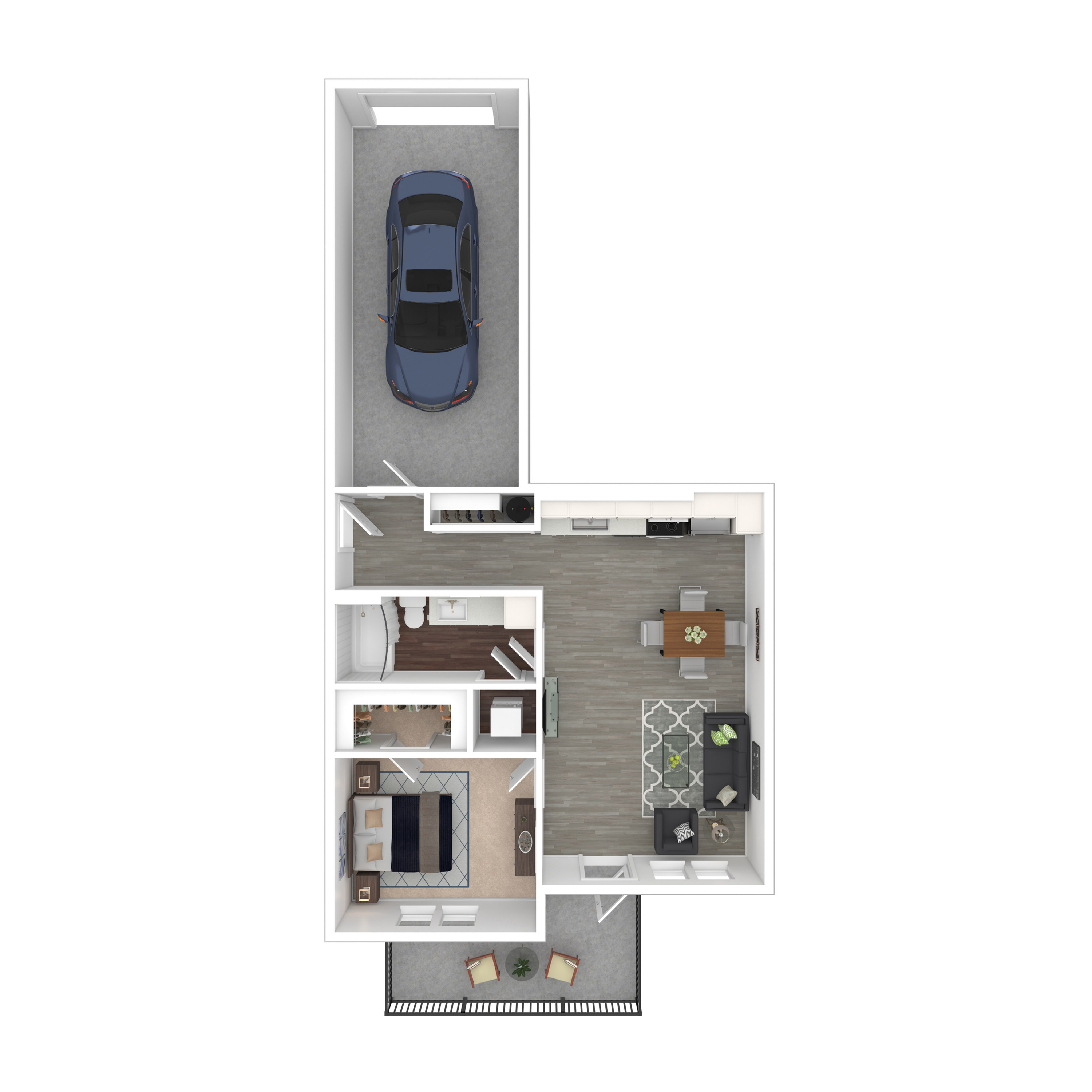 One Bedroom One Bath Garden 726 1 Bed Apartment Anthology Apartments