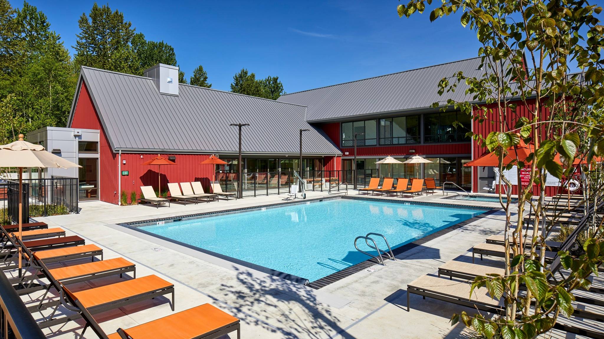 Sparkling Pool and Sundeck | Anthology Apartments | Downtown Issaquah Apartments
