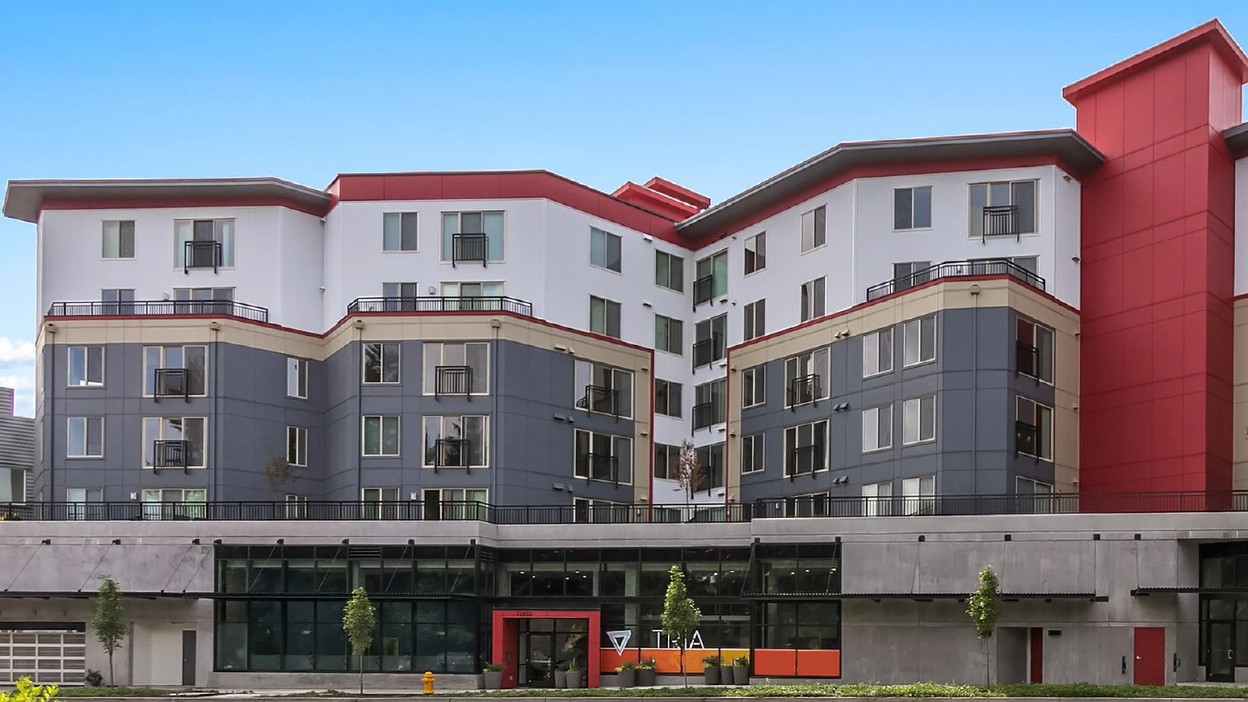 Contemporary apartment building