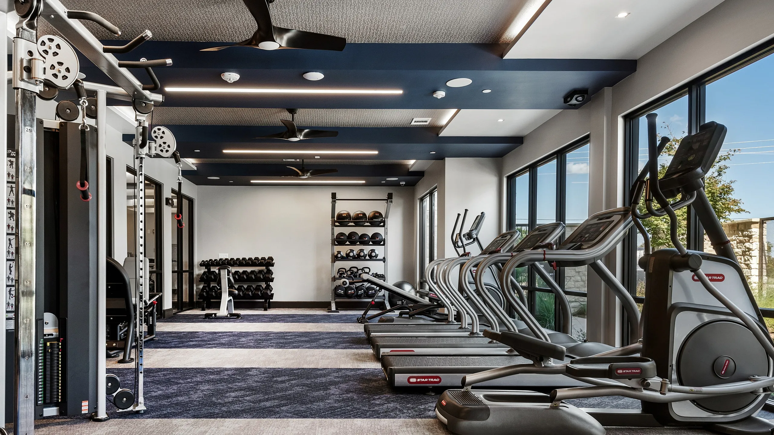 Fitness Center | Brightleaf at Lakeline Apartments