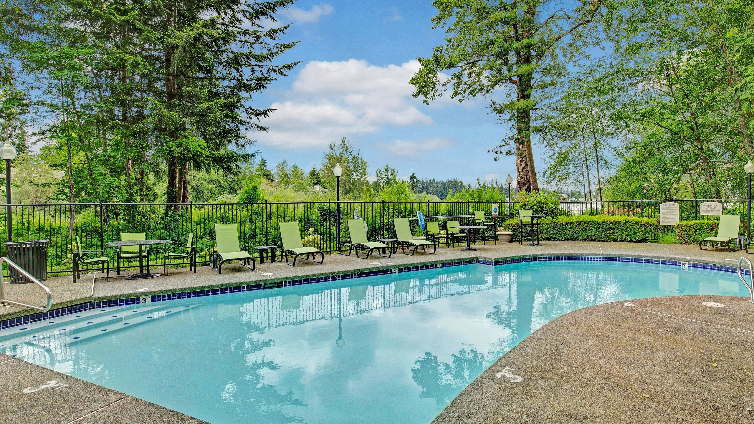 Pool | Charter Club Apartments