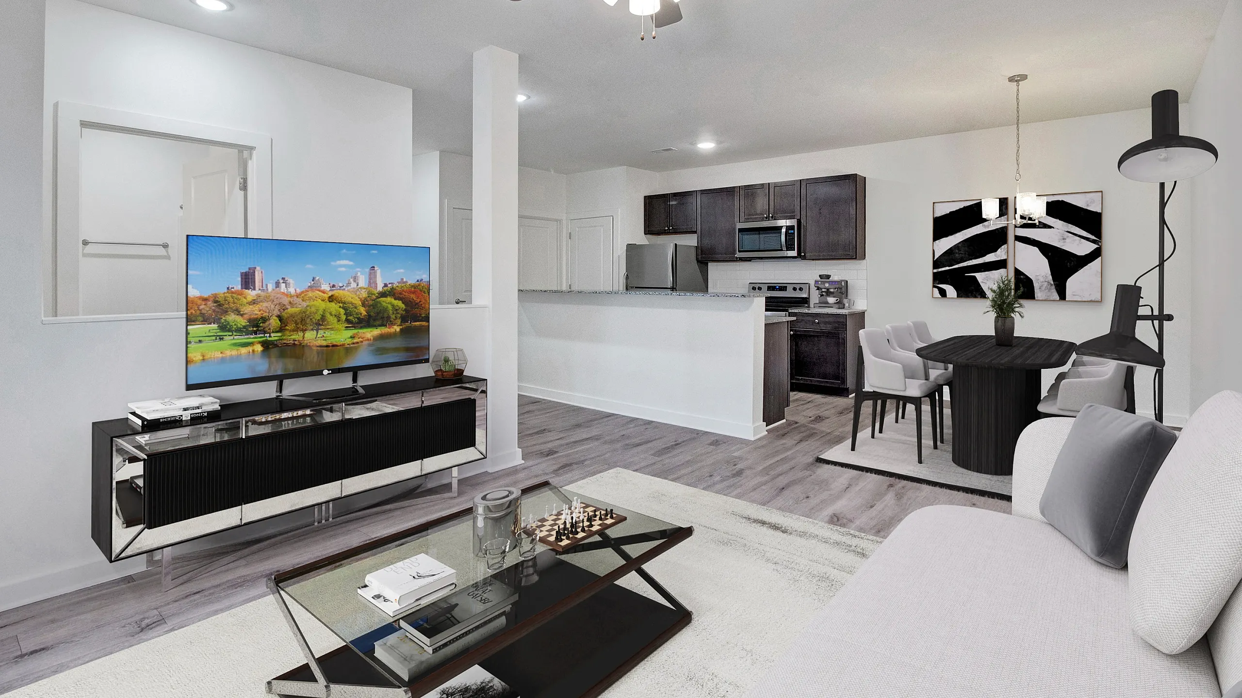 Living Area | Merchants Walk Apartments