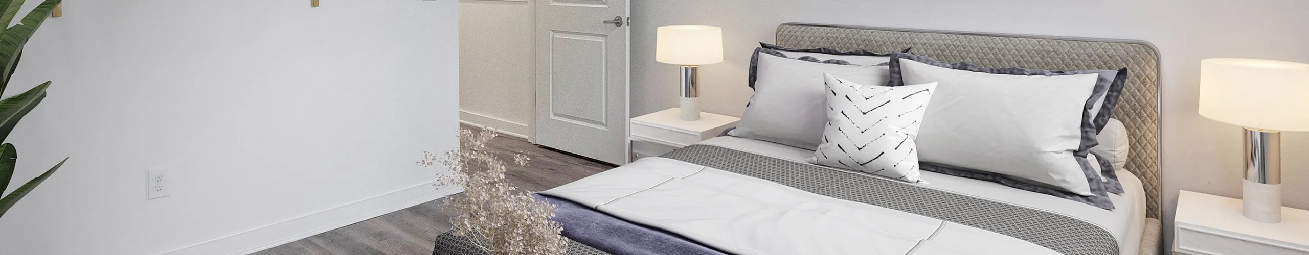 Elegant Bedroom | Merchants Walk Apartments