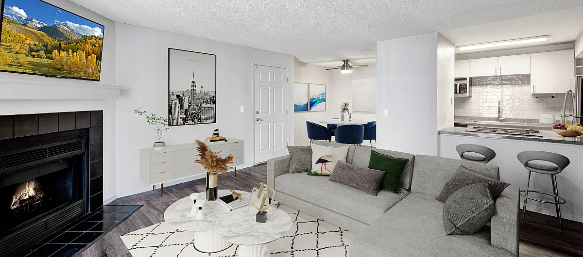 Living Area | Summit Riverside Apartments