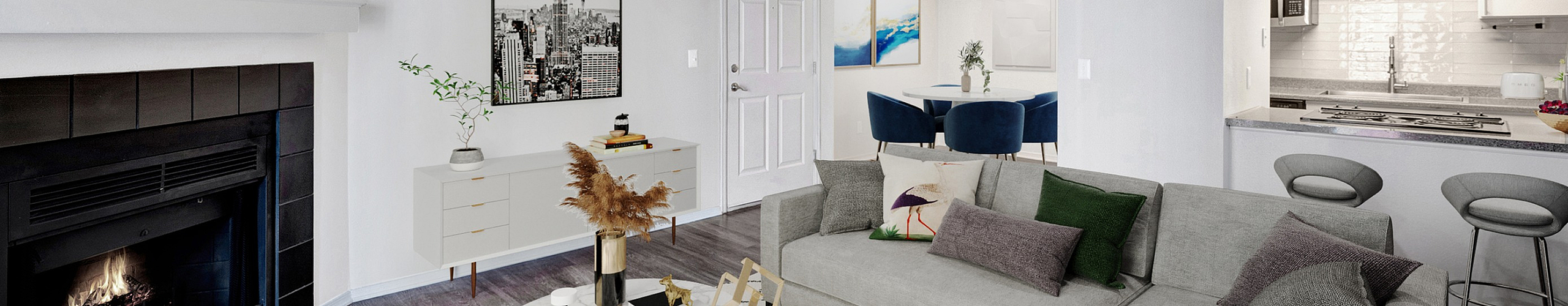 Living Room | Summit Riverside Apartments