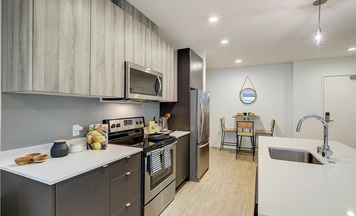 Spacious Kitchen with Eat-In Bar | Augusta Apartments | Seattle Apartments for Rent