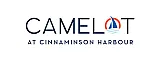 Elegant logo for Camelot at Cinnaminson Harbour featuring a nautical theme with a sailboat design.