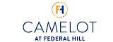 Elegant logo for Camelot at Federal Hill featuring a modern design with bold lettering and a stylish emblem.