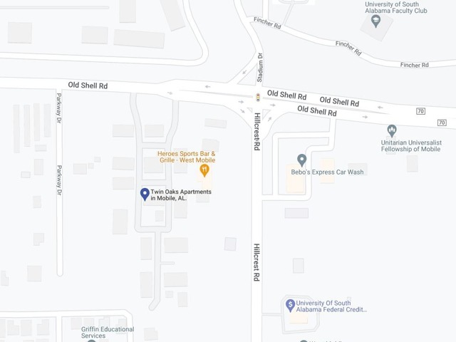 Twin Oaks Google Maps Image