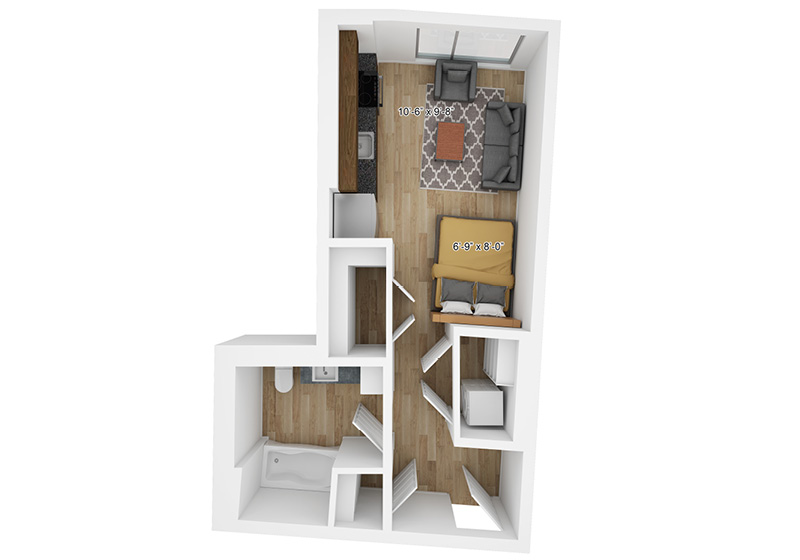 Studio - 2 Bed Apartments - Check Availability | The Pitch Apartments