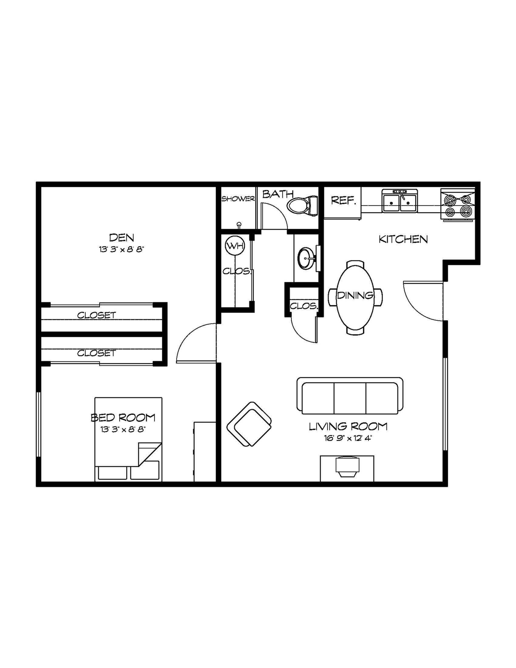 1 Bedroom plus den