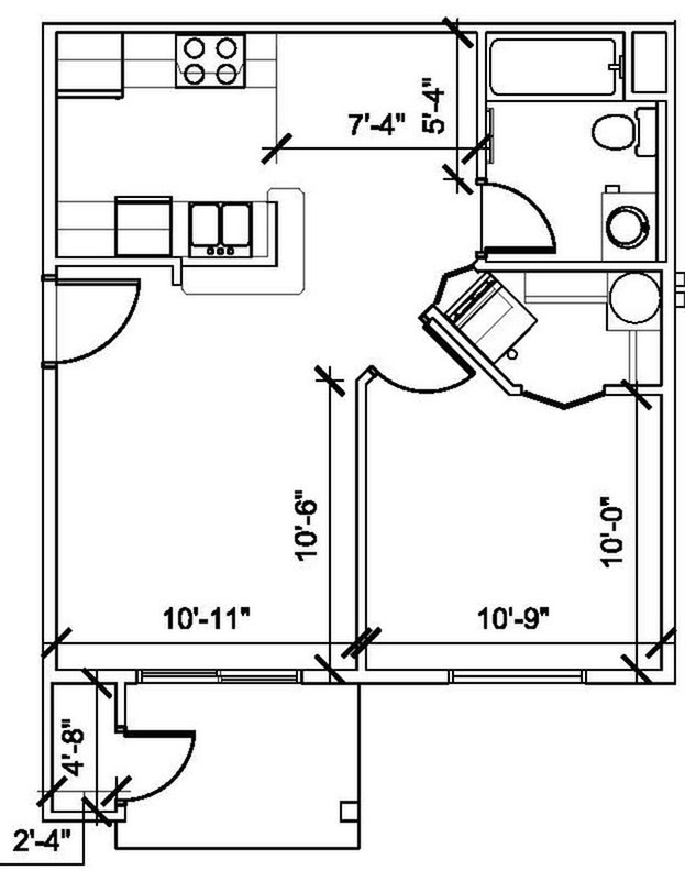 1 bed with washer dryer
