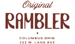 Charming signage for Original Rambler located at 222 W. Lane Ave, Columbus, Ohio, featuring a bold, retro-inspired font.