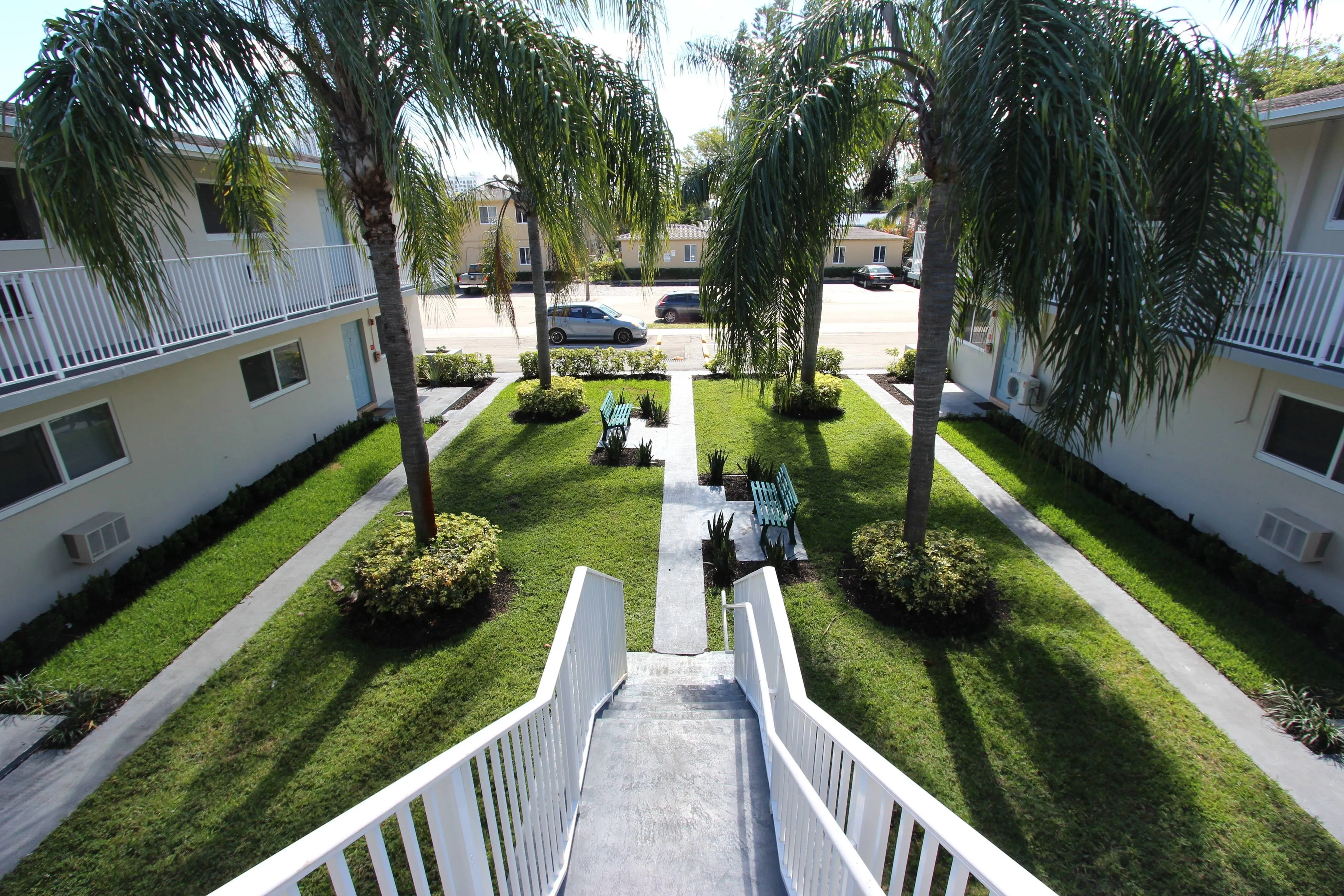 courtyard from stairs