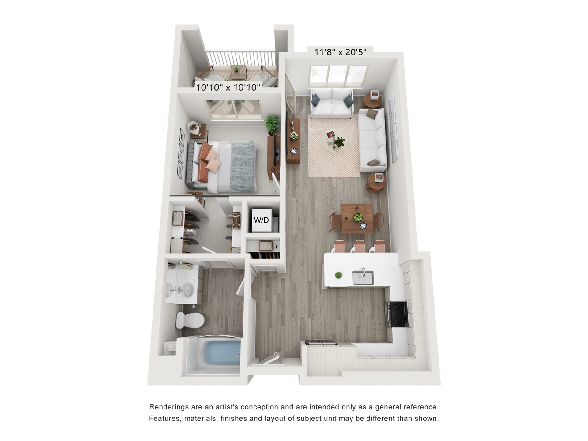 A4 | 1 Bed Apartment | Enclave Heritage Flats