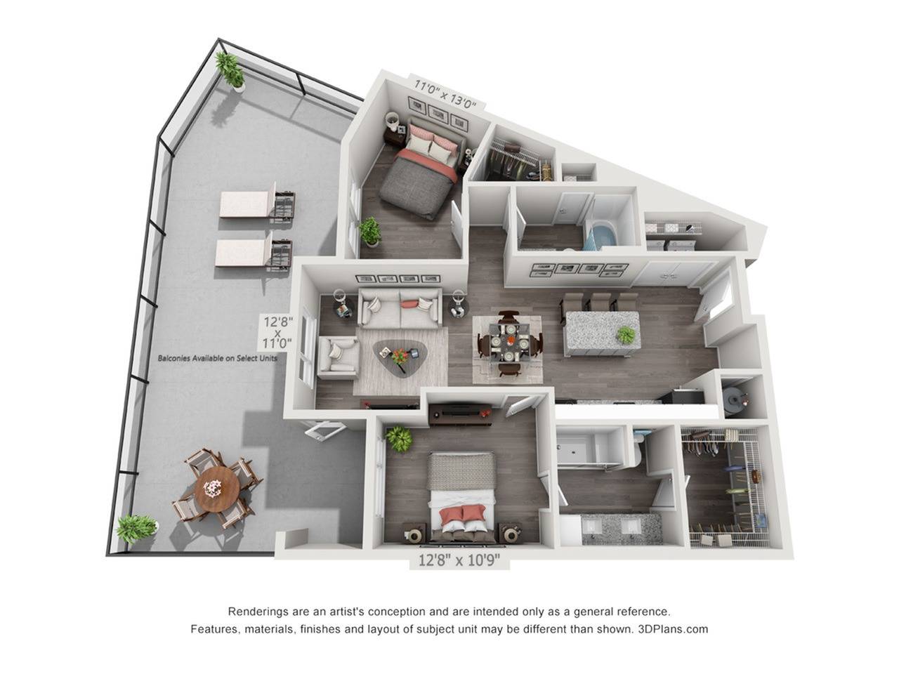 Boyle 2 Bed Apartment Chroma
