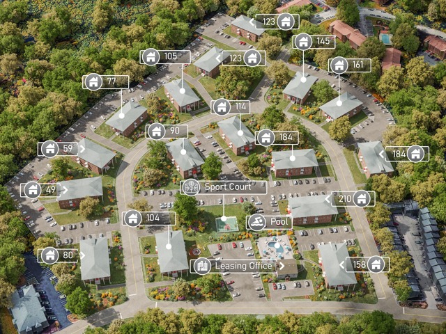 Property Site Map with Wayfinding