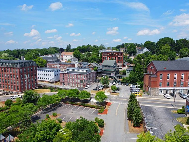 Downtown Gardner Main Street near Meadowbrook Village apartments in Gardner, MA