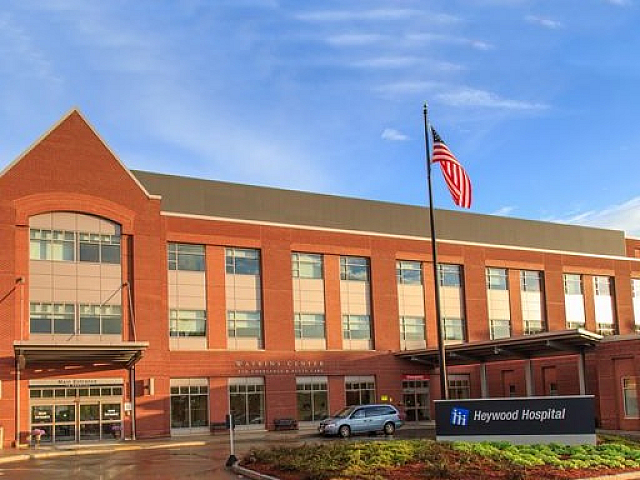 Heywood Hospital near Meadowbrook Village apartments in Gardner, MA