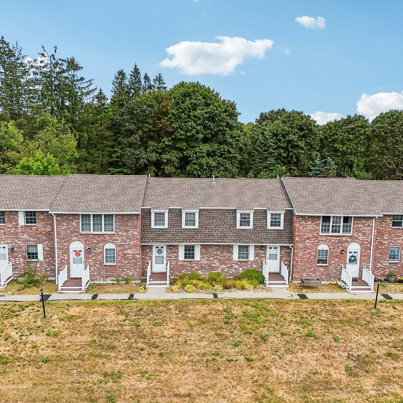 Brick Townhouses Exterior