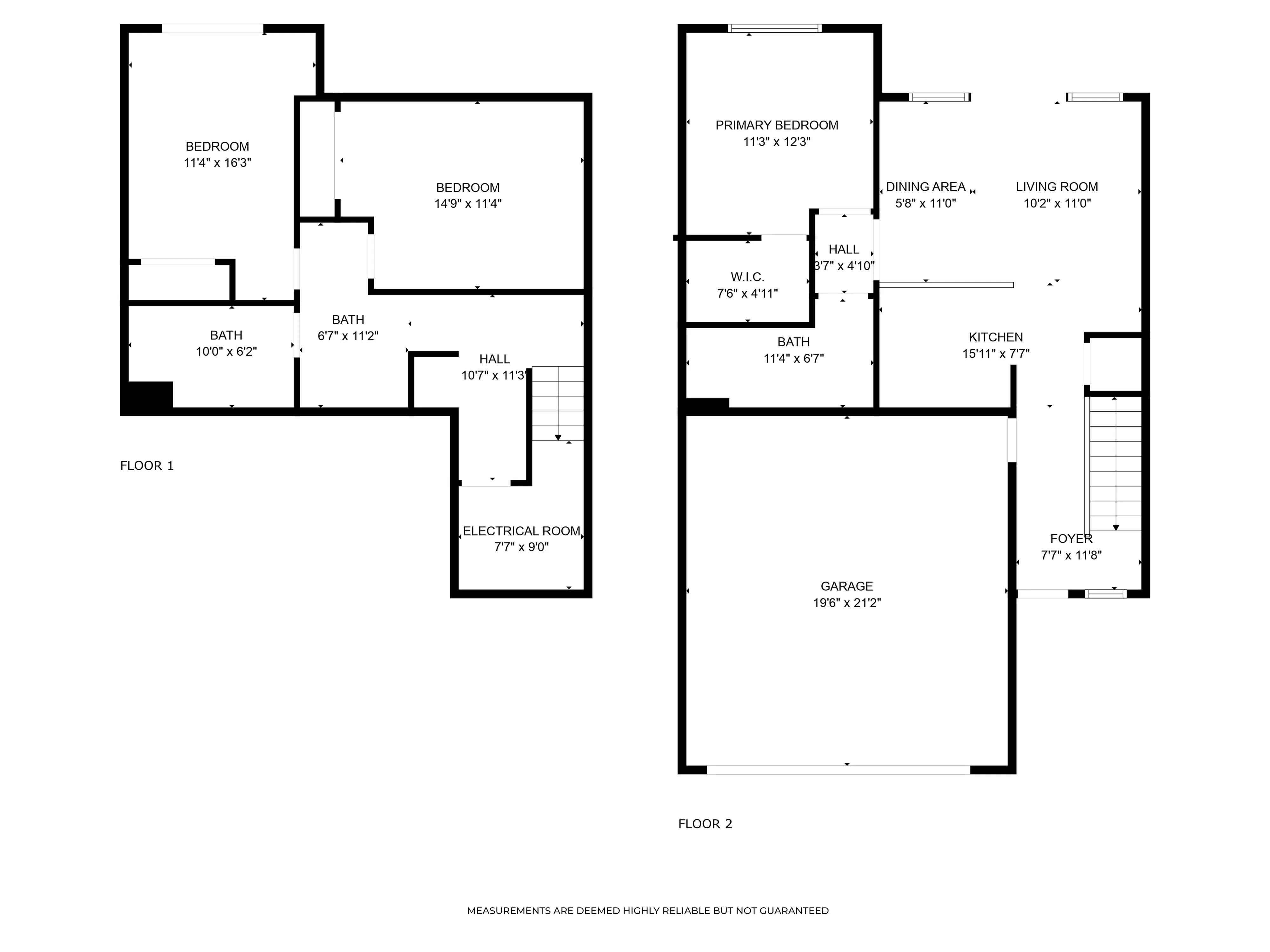 Three bedroom floorplan