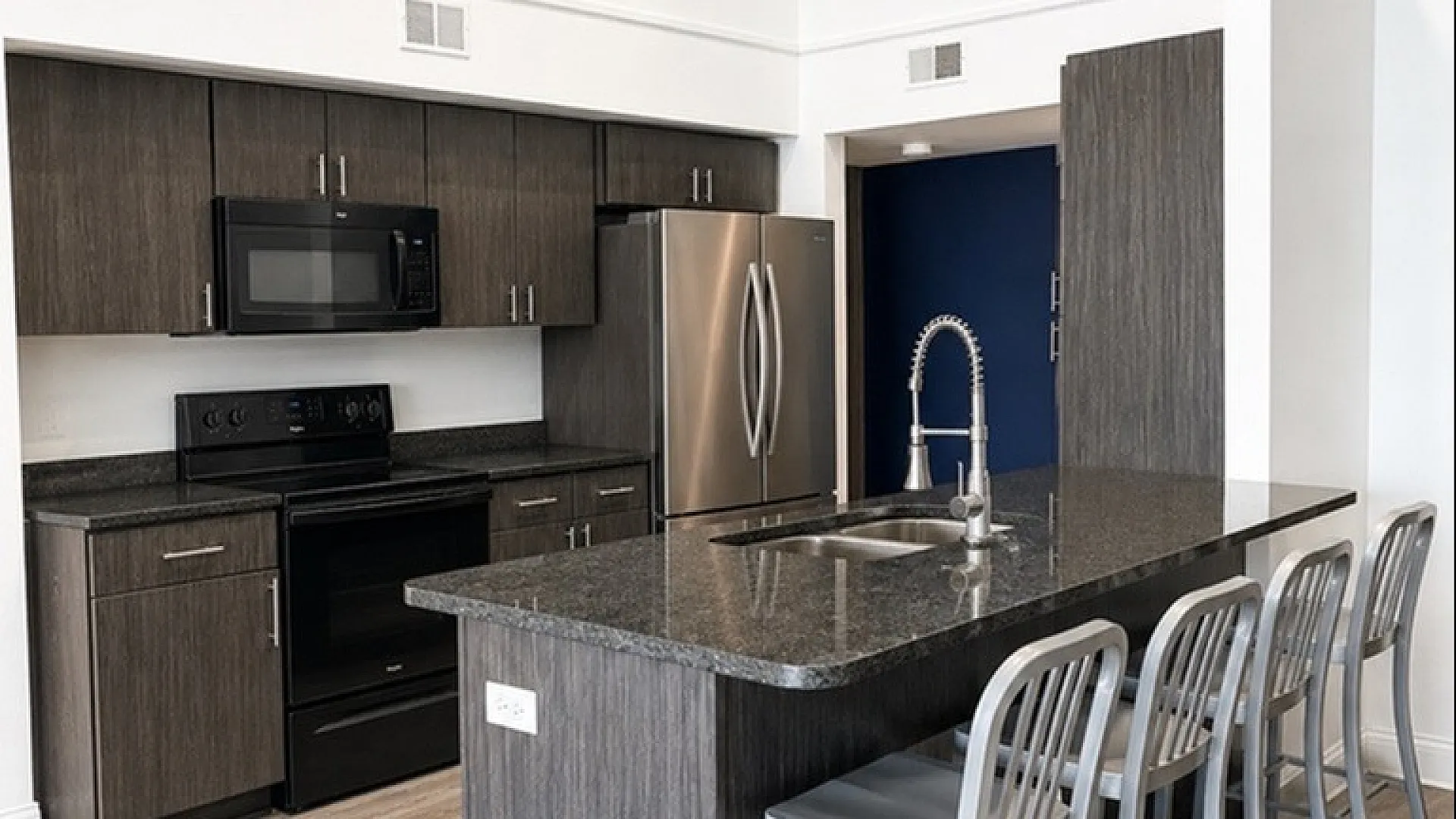 City Place Ann Arbor Living Room and Kitchen