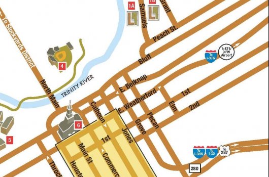 Map of Lincoln Park at Trinity Bluff