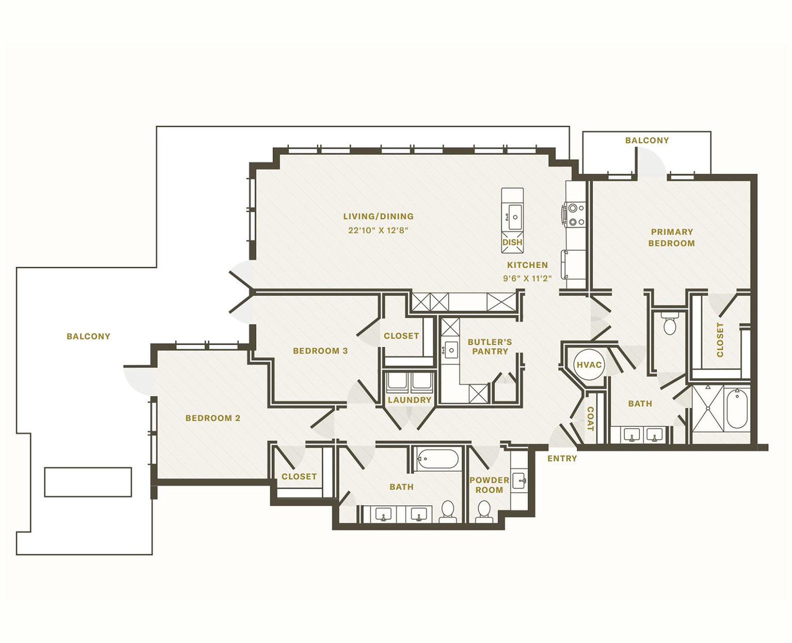 The Harbor 3 Bed Apartment Morrison Yard