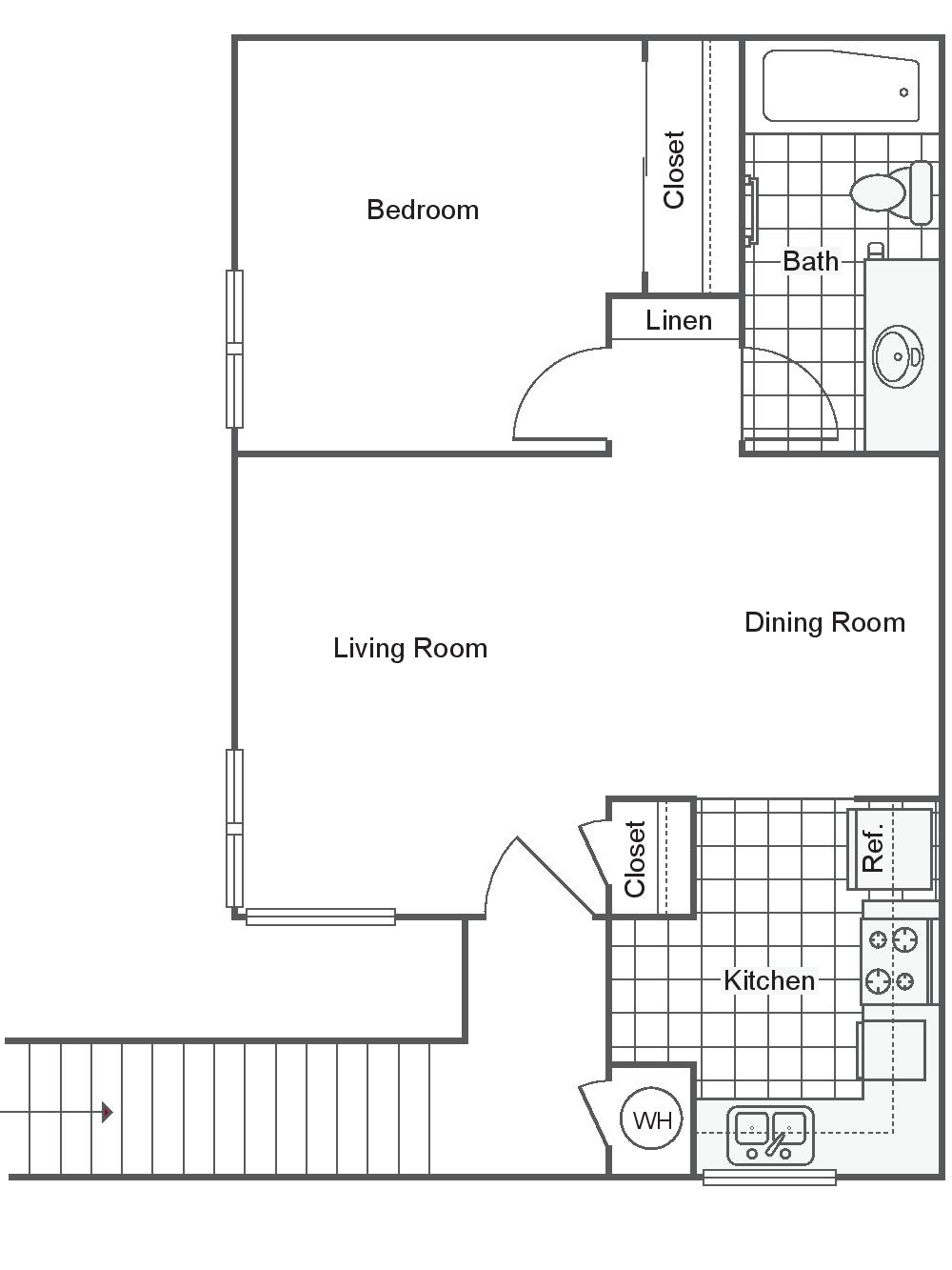 1 Bedroom 1 Bath