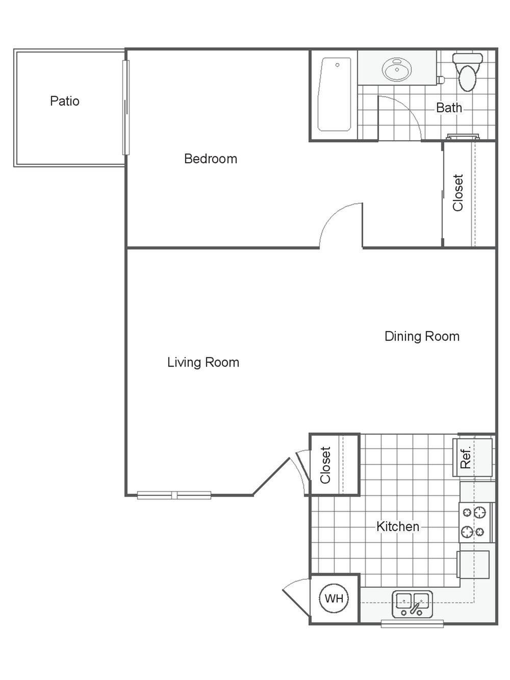 1 Bedroom 1 Bath