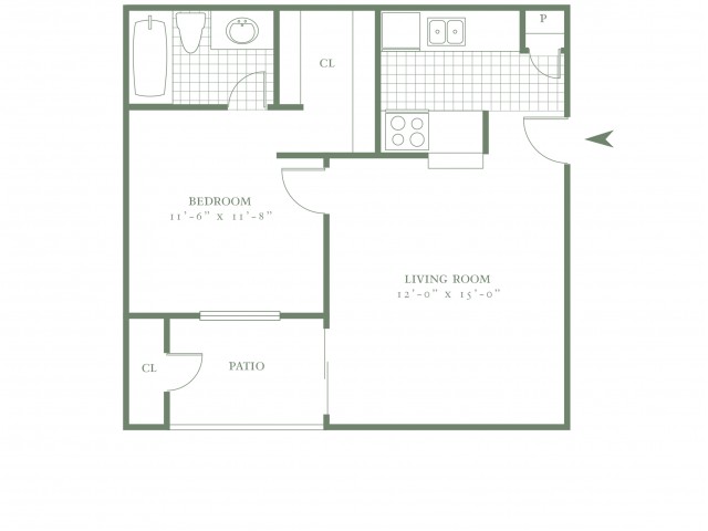 One BedroomOne Bath -