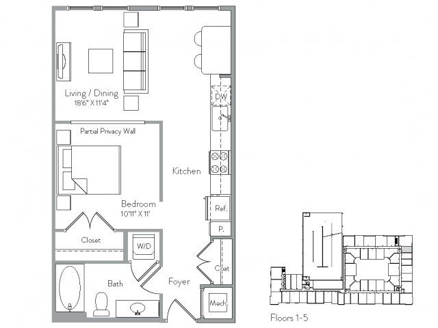 Floorplan 2 | Monument Village at College Park