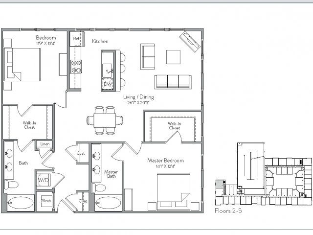 Floorplan 27 | Monument Village at College Park