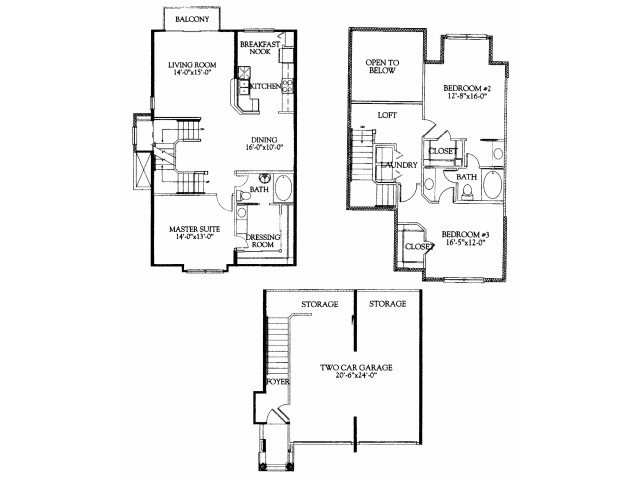 3BR/2BA with attached 2 car garage
