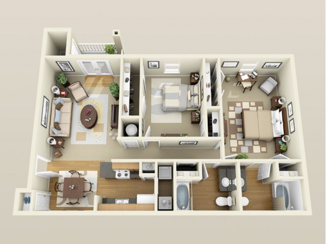 Grand Biscayne Apartments (Closed) - 2 bed/2 bath