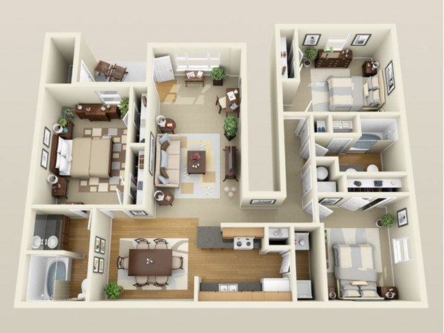 Grand Biscayne Apartments (Closed) - 3 bed/2 bath