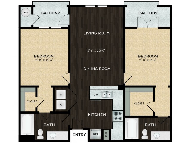 Two bedroom / two bathroom