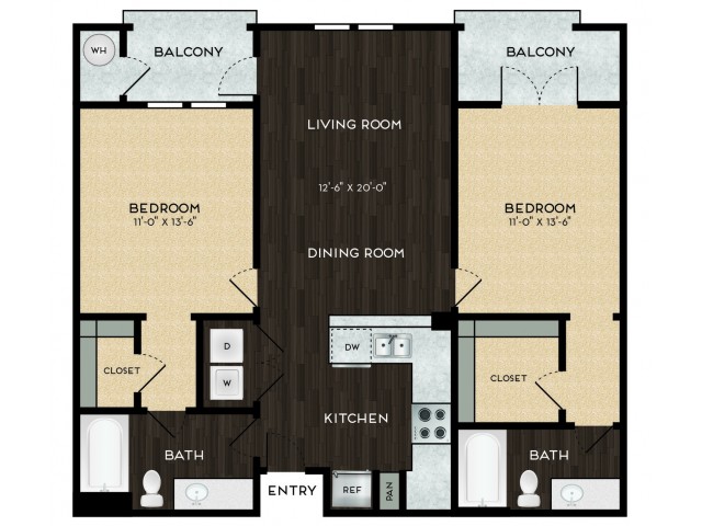 Two bedroom / two bathroom