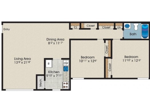 The Pointe at White Marsh (Closed) - Two Bedroom - B2
