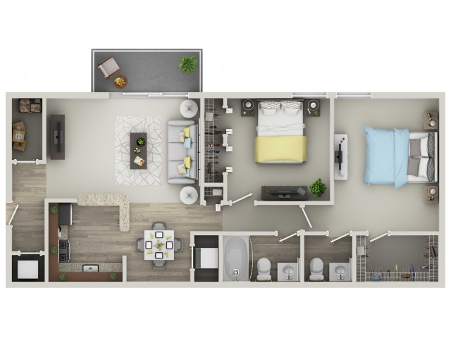 Foundry Centre Apartments (Closed) - Two Bedroom / One and a Half Bath