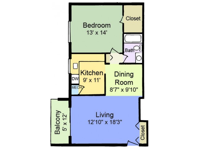 Gatewater Landing (Closed) - One Bedroom A