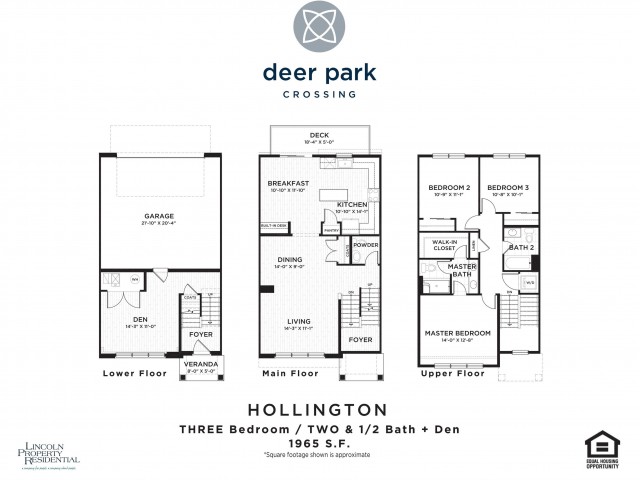 3 Bed 2.5 Bath Floor Plan Hollington