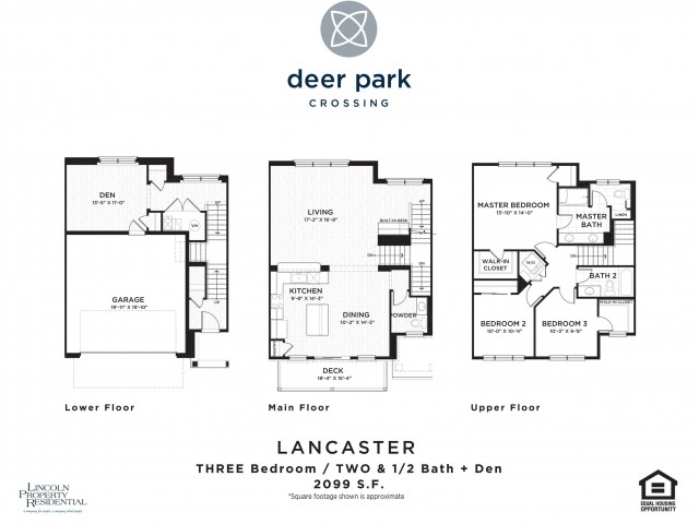 3 Bed 2.5 Bath Floor Plan Lancaster