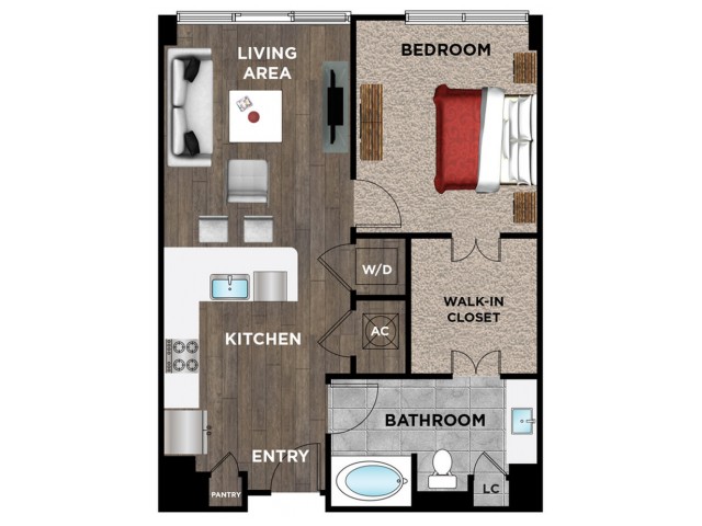 Element Music Row (Moved to RC) - 1 BR / 1 BTH - D10