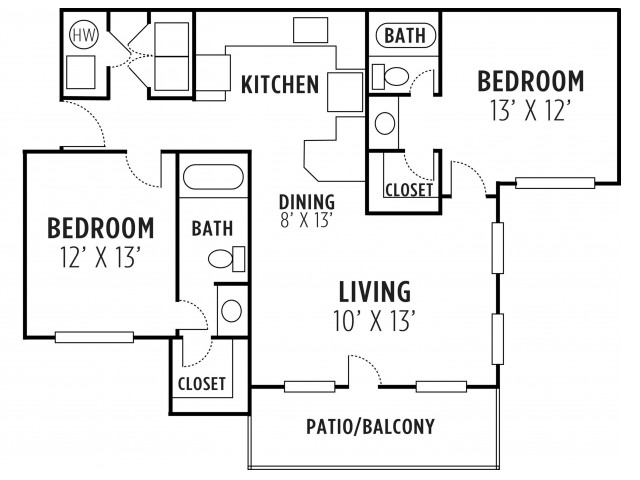 Two Bedroom Two Bath Apartment Lithia Springs GA