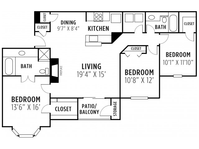 Three Bedroom Two Bath Apartment Lithia Springs, GA