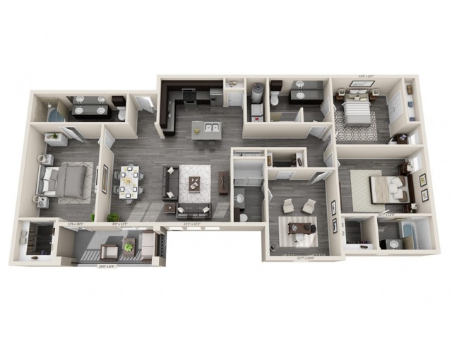 Four Bedrooms/Four Bathrooms
